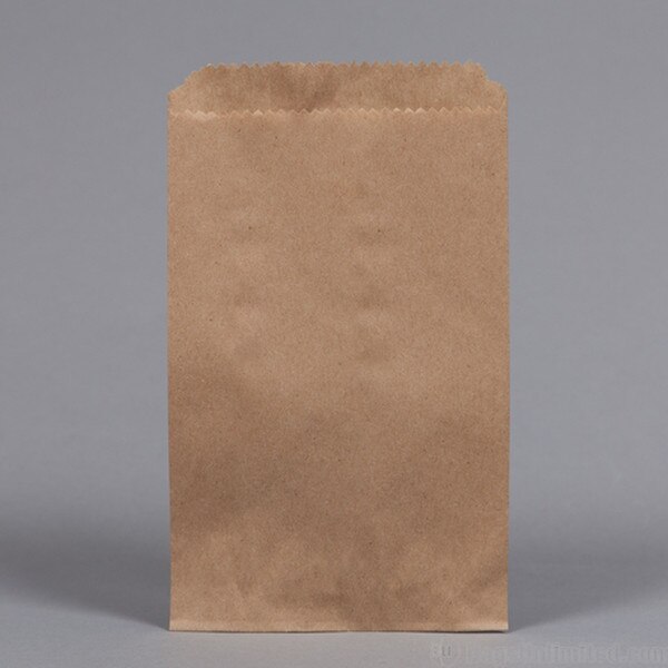 Flat Merchandise Bags. Natural Kraf